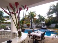 Restaurant and Pool of the Hotel CASA VEINTIUNO - Sosua - Dominican Republic